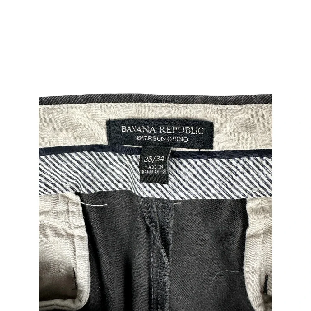 Banana Republic Mens Chino Pants Size 36/34‎ Grey Cotton